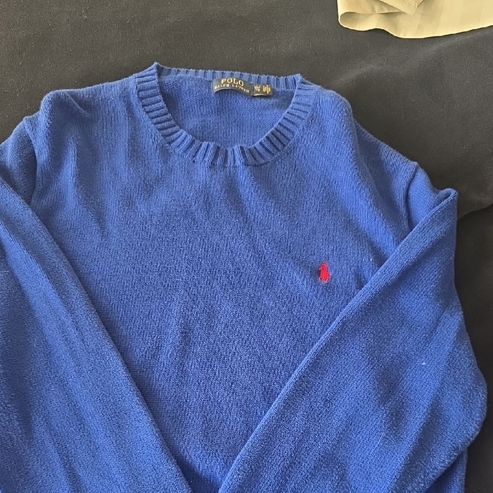 Polo by Ralph Lauren Men's Blue Crewneck Sweater